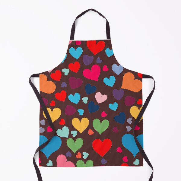 Item preview, Multi-colored Hearts Pattern designed and sold by tinytwist.