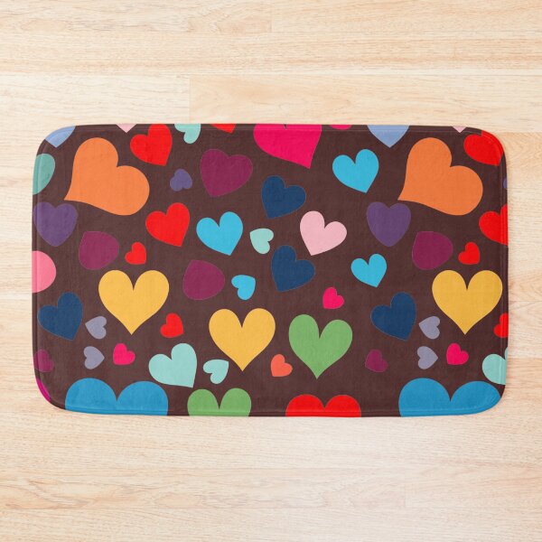 Item preview, Multi-colored Hearts Pattern designed and sold by tinytwist.