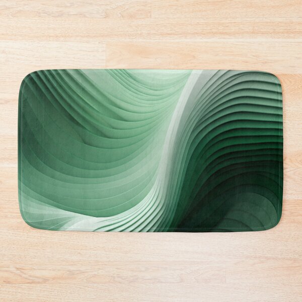 Item preview, 3D Sound Mosaic: Minimalist Geometric in Green & White designed and sold by PaintbrushPlace.