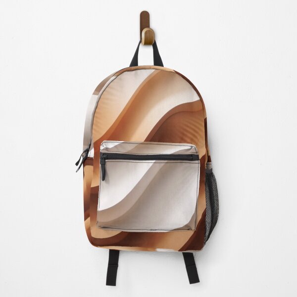 Item preview, 3D Sound Essence: Minimalist Geometric in Warm Brown & White designed and sold by PaintbrushPlace.