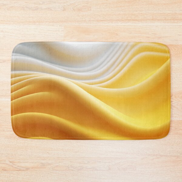 Item preview, 3D Sound Geometry: Minimalist Pattern in White & Yellow designed and sold by PaintbrushPlace.