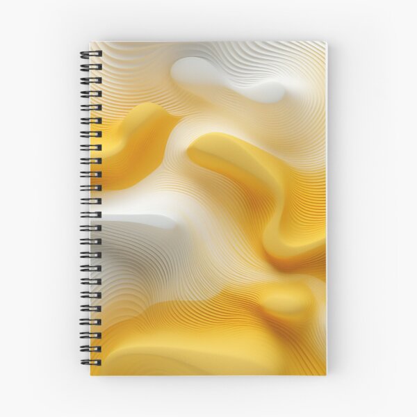 Item preview, Yellow & White 3D SoundScape: Abstract Geometric Layers designed and sold by PaintbrushPlace.