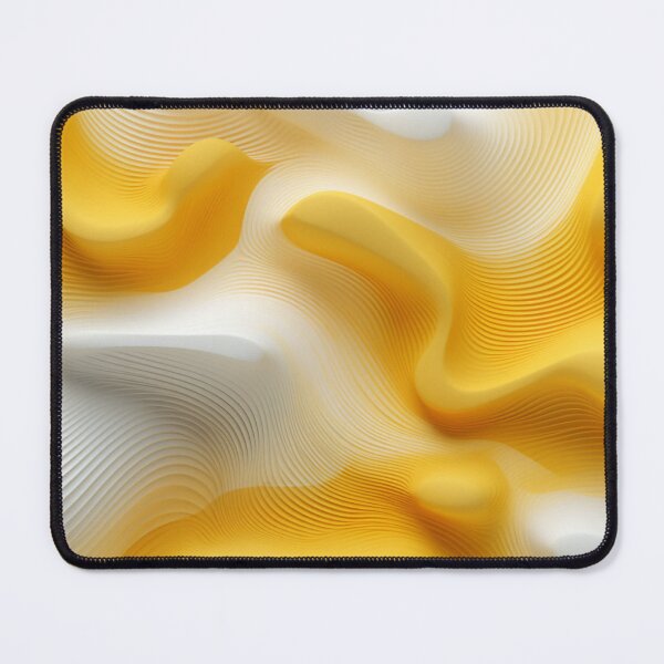Item preview, Yellow & White 3D SoundScape: Abstract Geometric Layers designed and sold by PaintbrushPlace.
