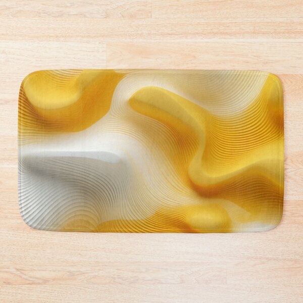 Item preview, Yellow & White 3D SoundScape: Abstract Geometric Layers designed and sold by PaintbrushPlace.