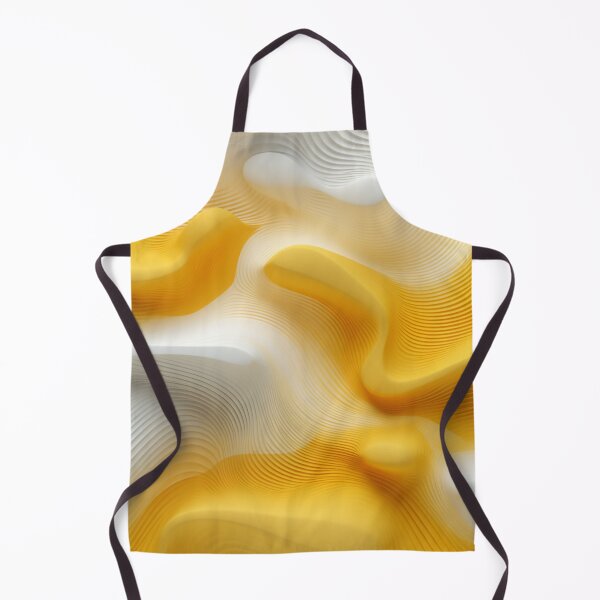 Item preview, Yellow & White 3D SoundScape: Abstract Geometric Layers designed and sold by PaintbrushPlace.