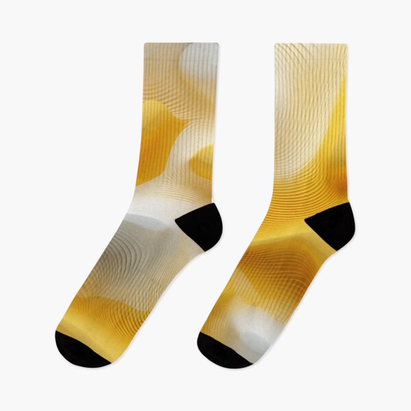 Item preview, Yellow & White 3D SoundScape: Abstract Geometric Layers designed and sold by PaintbrushPlace.