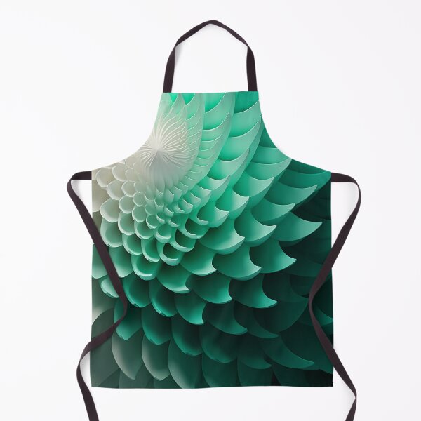 Artikelvorschau, 3D-Chrysanthemen-Klangkunst: Geometrische Schichten in Weiß und Grün entworfen und verkauft von PaintbrushPlace.