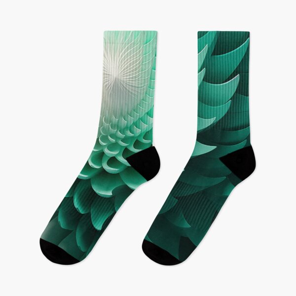 Item preview, 3D Chrysanthemum Sound Art: Geometric Layers in White & Green designed and sold by PaintbrushPlace.