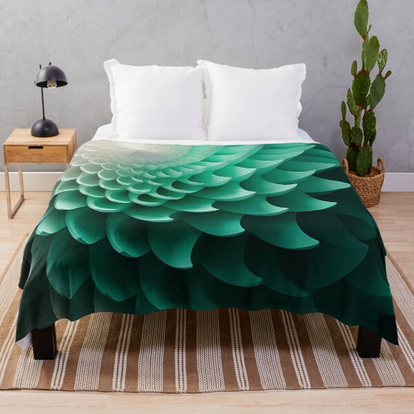 Item preview, 3D Chrysanthemum Sound Art: Geometric Layers in White & Green designed and sold by PaintbrushPlace.