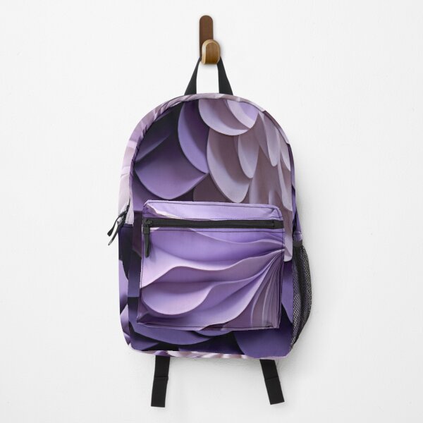 Item preview, 3D Chrysanthemum SoundScape: Geometric in White & Purple designed and sold by PaintbrushPlace.
