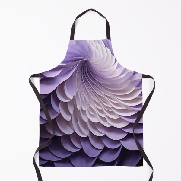 Aperçu de l'œuvre Chrysanthemum SoundScape 3D : Géométrique en blanc et violet créée et vendue par PaintbrushPlace.