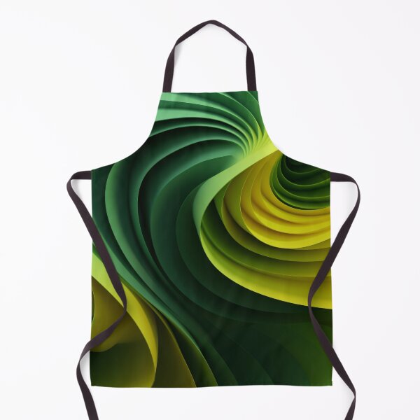 Item preview, Green & Yellow 3D AudioScape: Abstract Geometric Layers designed and sold by PaintbrushPlace.
