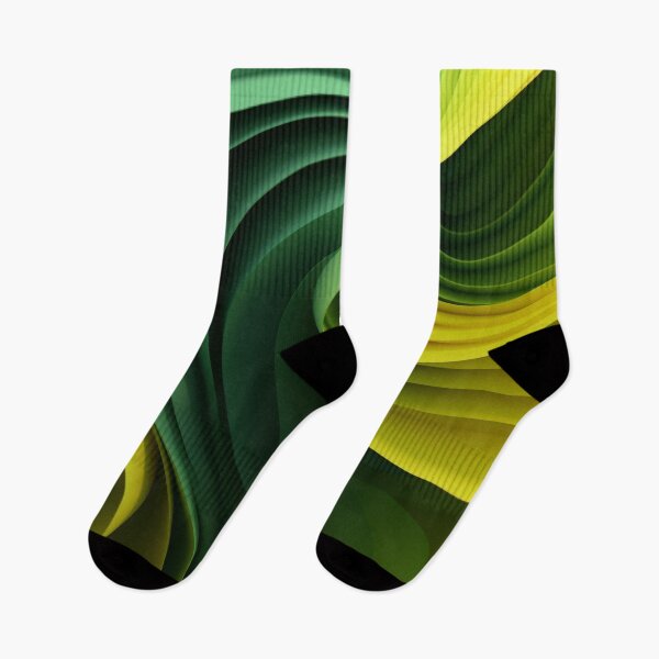 Item preview, Green & Yellow 3D AudioScape: Abstract Geometric Layers designed and sold by PaintbrushPlace.