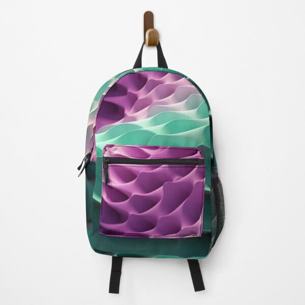 Item preview, 3D Sound Geometry: Light Green & Purple Geometric Layers designed and sold by PaintbrushPlace.