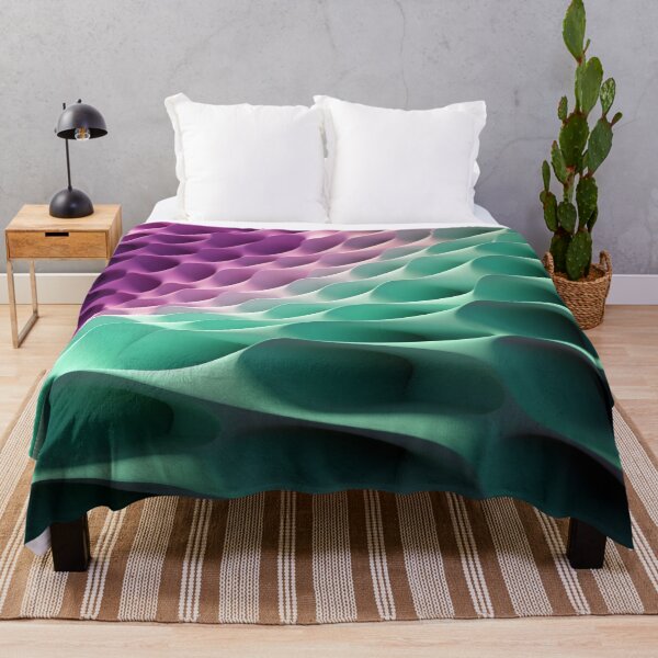Item preview, 3D Sound Geometry: Light Green & Purple Geometric Layers designed and sold by PaintbrushPlace.