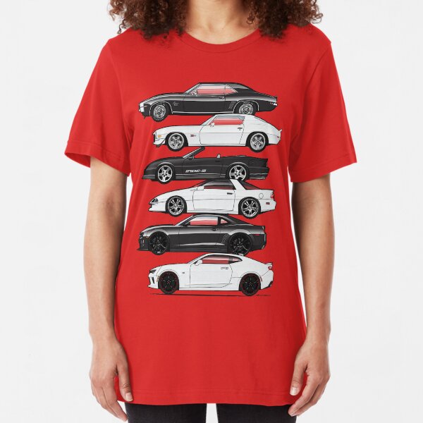 Six Gen Camaros Slim Fit T-Shirt