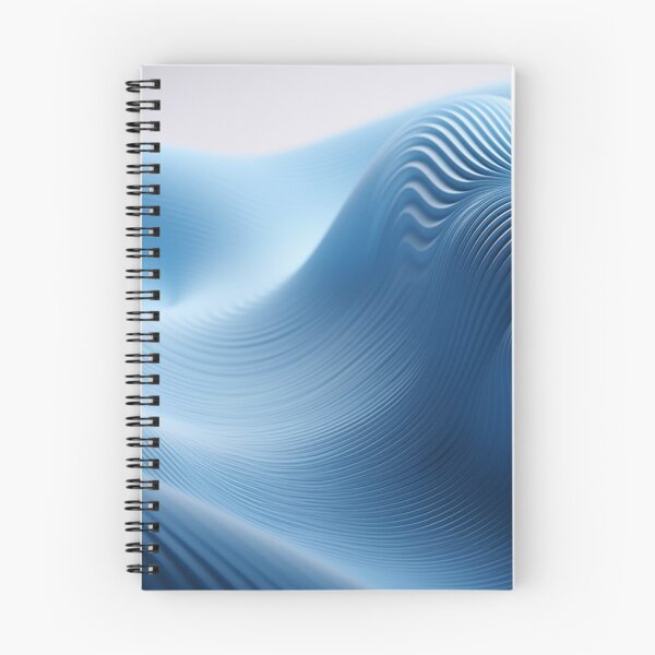 Item preview, 3D SoundScape: Minimalist Geometric in White & Blue designed and sold by PaintbrushPlace.