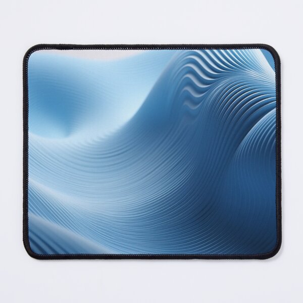 Item preview, 3D SoundScape: Minimalist Geometric in White & Blue designed and sold by PaintbrushPlace.