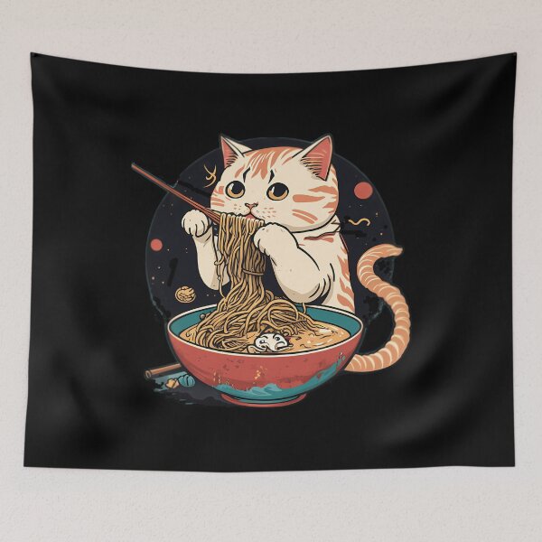 Item preview, Cute Cat Eating Ra	  5	 designed and sold by syxiamispn39.