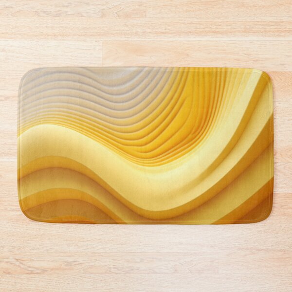 Item preview, 3D Sound Geometry: Minimalist Pattern in White & Yellow designed and sold by PaintbrushPlace.