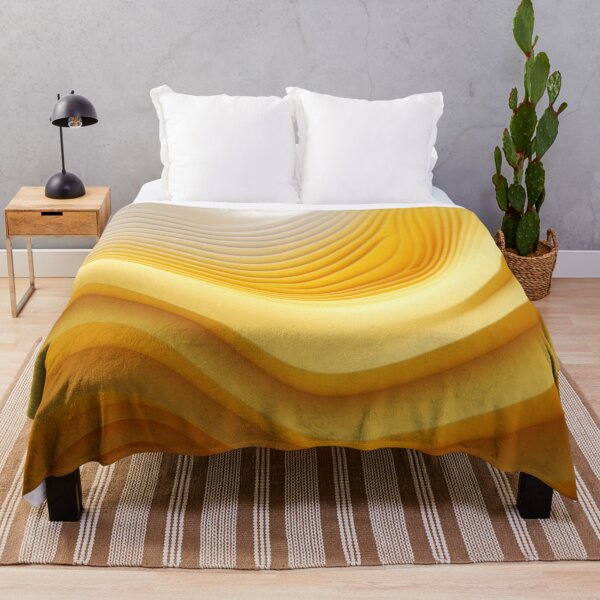 Item preview, 3D Sound Geometry: Minimalist Pattern in White & Yellow designed and sold by PaintbrushPlace.