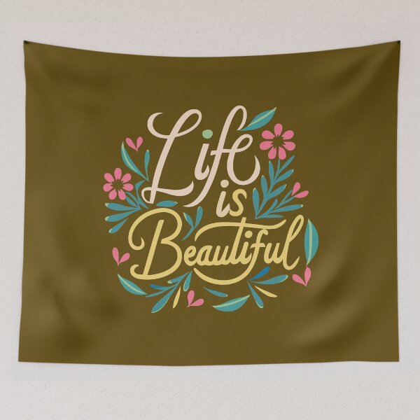 Item preview, Life is beautiful designed and sold by RocketArtInd.