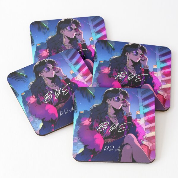 Item preview, 90s Anime Women 'Bye': A Stylish Farewell from a Iconic Era! designed and sold by RIAiCreations.