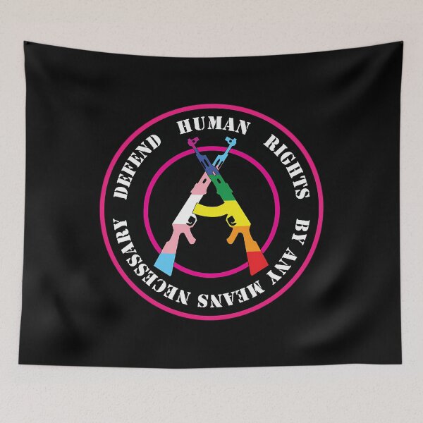 Item preview, Defendre Les Droits De L'homme Avec Les Couleurs Du Drapeau Gay Et Trans  	 designed and sold by zhoxhdaf95.