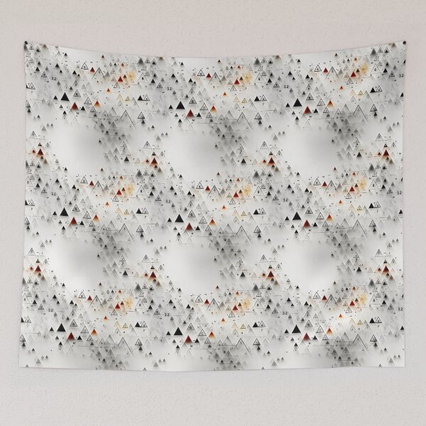 Item preview, Geometry-Inspired Triangular Schooltime Art Print designed and sold by SANAT-1445.