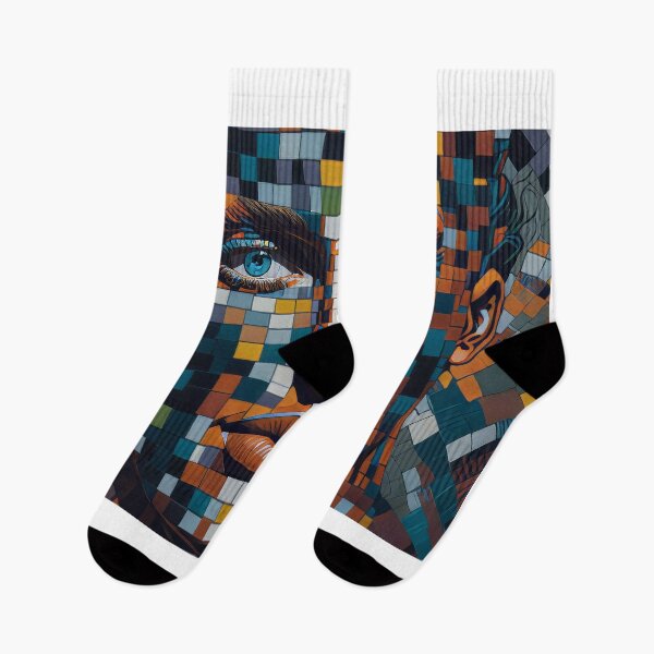 Item preview, man among a mosaic of colors designed and sold by karlosss.