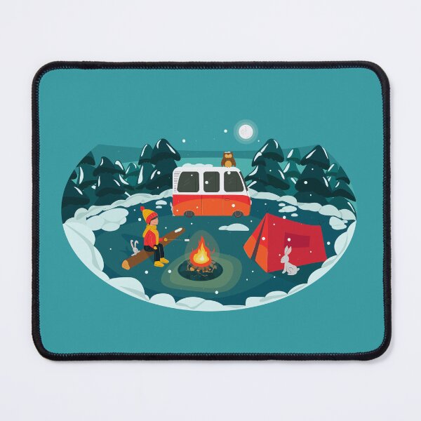 Item preview, Winter camping designed and sold by WonderworkLI.