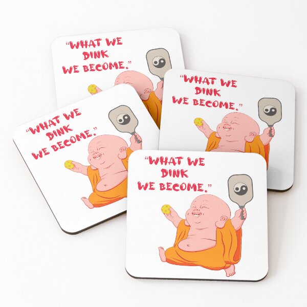Item preview, What we dink cute Pickleball Buddha designed and sold by BlueVanCreative.