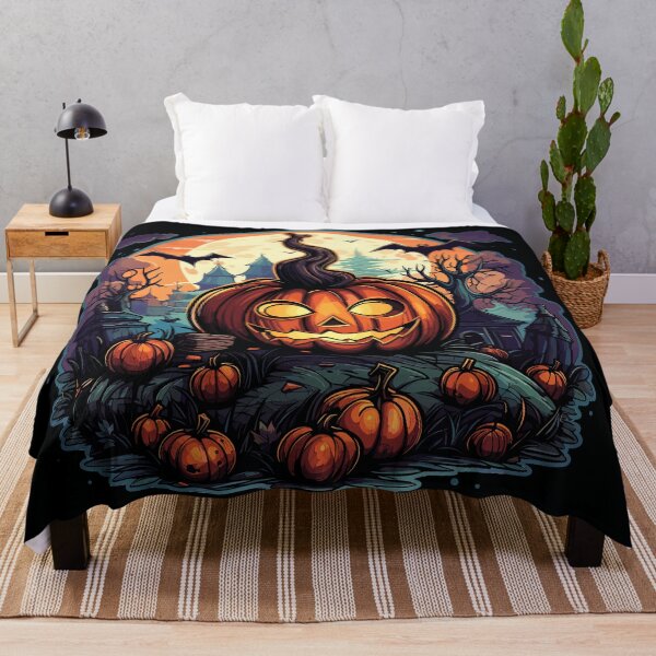 Item preview, Spooky Jack-o'-Lantern: Halloween's Haunting Glow designed and sold by TrendyArtInk.