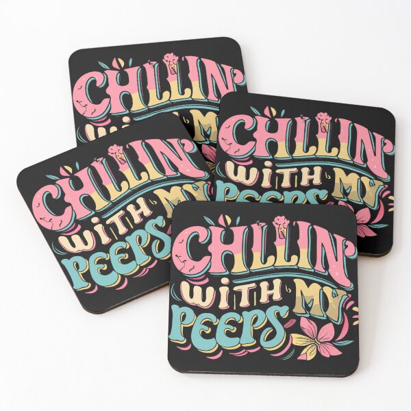 Item preview, Chillin' With My Peeps - Funny Typography  designed and sold by Adeel Mushtaq.
