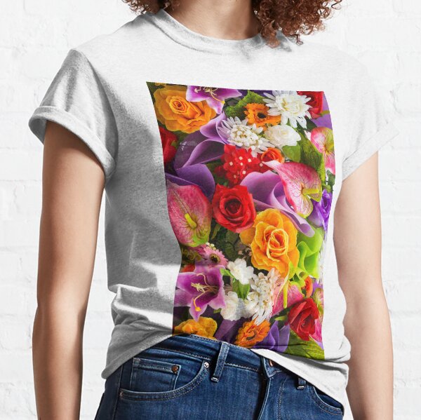 Colorful Flowers Classic T-Shirt