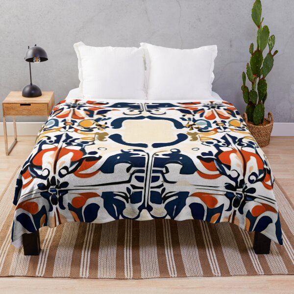 Item preview, Watercolor Portugal Tile Pattern Artistic Impressions designed and sold by Tamas Das.