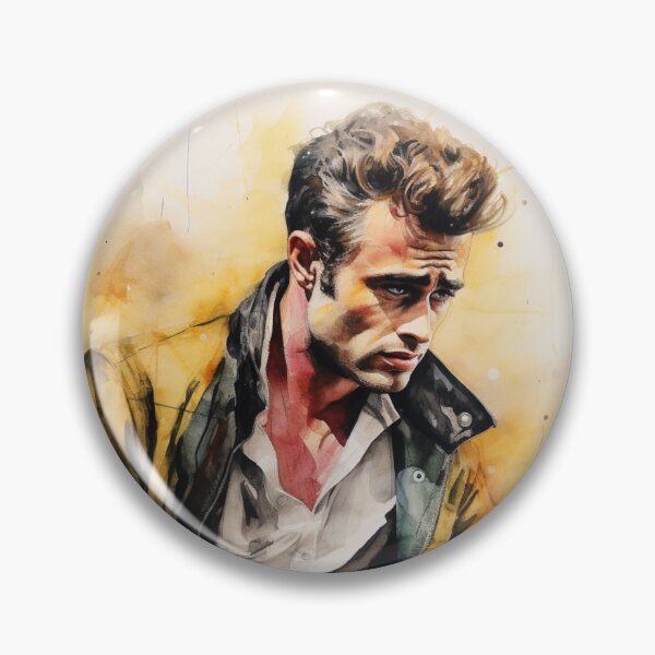 Item preview, James Dean Portrait - Golden Age of Hollywood - Watercolor- Digital Art designed and sold by SeraphimDesigns.