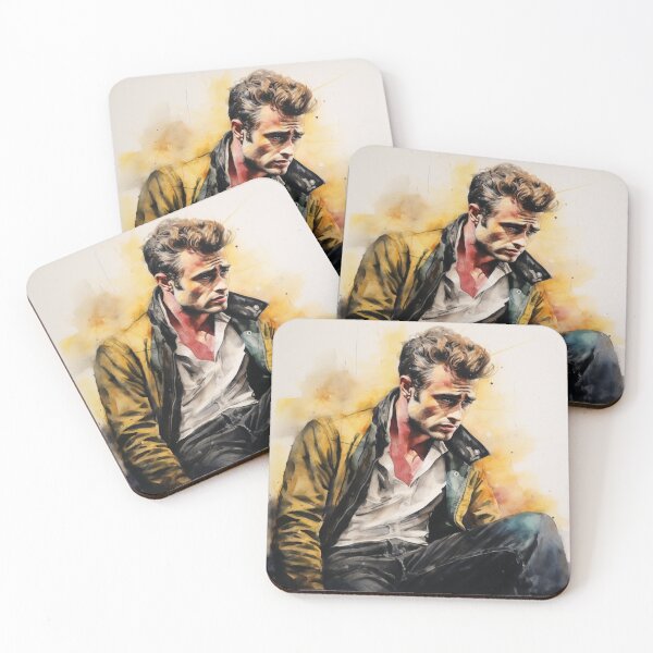 Item preview, James Dean Portrait - Golden Age of Hollywood - Watercolor- Digital Art designed and sold by SeraphimDesigns.