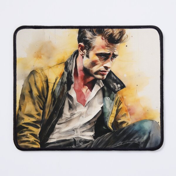 Item preview, James Dean Portrait - Golden Age of Hollywood - Watercolor- Digital Art designed and sold by SeraphimDesigns.