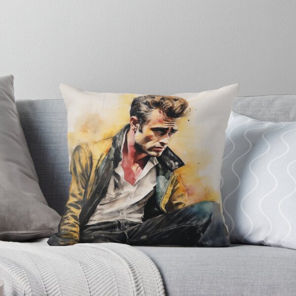 Item preview, James Dean Portrait - Golden Age of Hollywood - Watercolor- Digital Art designed and sold by SeraphimDesigns.