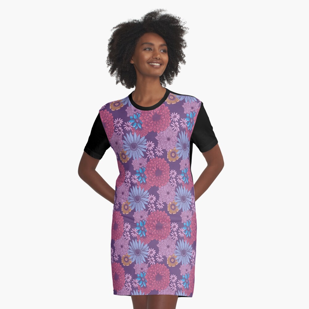 Item preview, Graphic T-Shirt Dress designed and sold by quirkyburp.