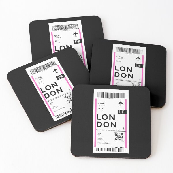 Item preview, London Airplane Boarding Pass designed and sold by RoamInk.