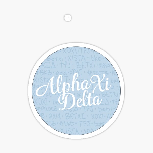 Alpha Xi Delta Bexti Bear Sticker - Alpha Xi Stickers - Sorority