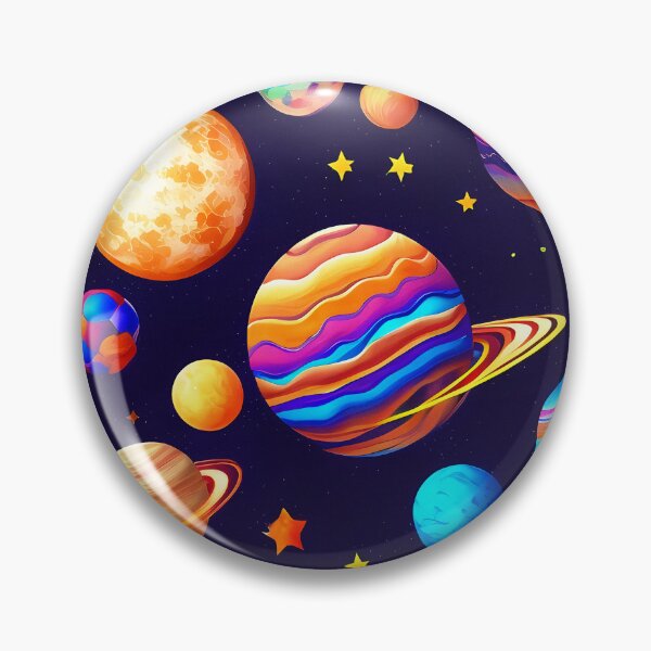 Item preview, Seamless Pattern of Colorful Planets and Stars designed and sold by deepakrode7.