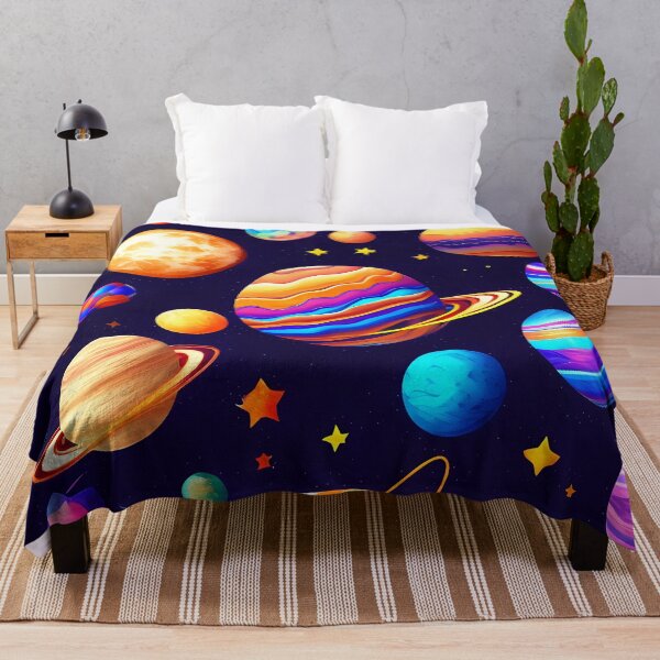Item preview, Seamless Pattern of Colorful Planets and Stars designed and sold by deepakrode7.