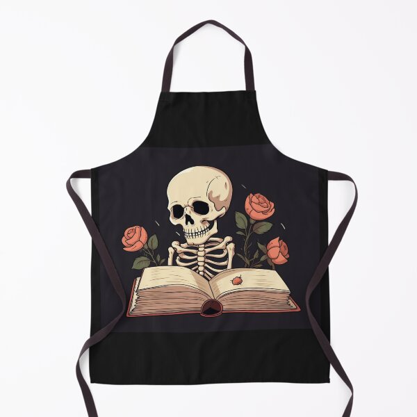 Item preview, Skeleton Aesthetic Reading Book Rose Cute Art designed and sold by redstar19.