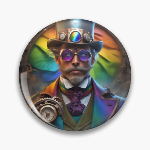 Item preview, Caballero steampunk arcoiris designed and sold by Maths-4-Nerds.