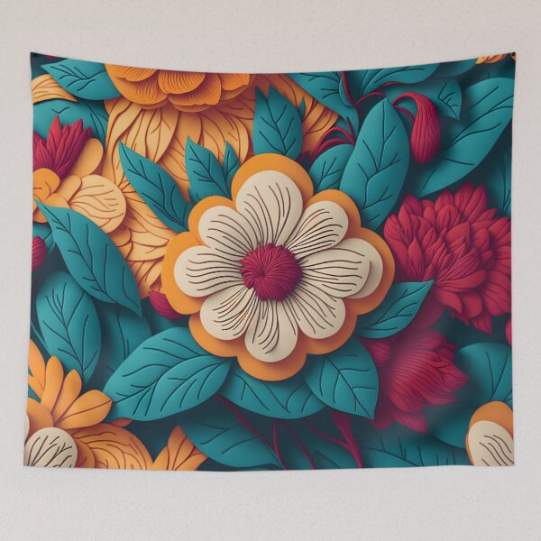 Item preview, Embossed Colorful Floral designed and sold by SGCreations-78.