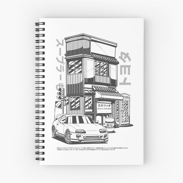 Item preview, SUPRA MK4 IN FRONT OF A SHOP IN JAPAN designed and sold by TrilogyMerch.