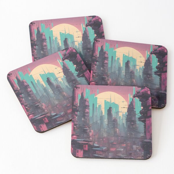 Item preview, Stunning Cyberpunk Skyline Design designed and sold by RandomJunction.